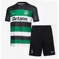 Camiseta Sporting CP Primera Equipación Replica 2024-25 para niños mangas cortas (+ Pantalones cortos)